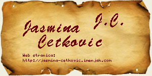 Jasmina Ćetković vizit kartica